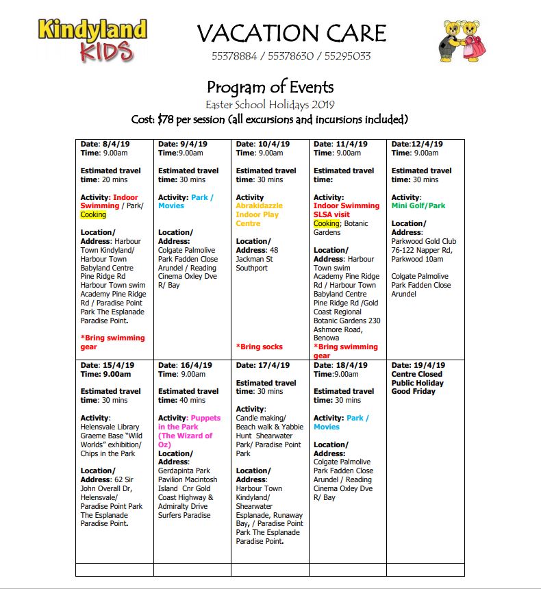 vacation-care-april-2019-kindyland-kids