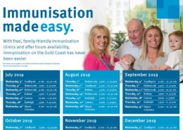 Free community immunisation clinic